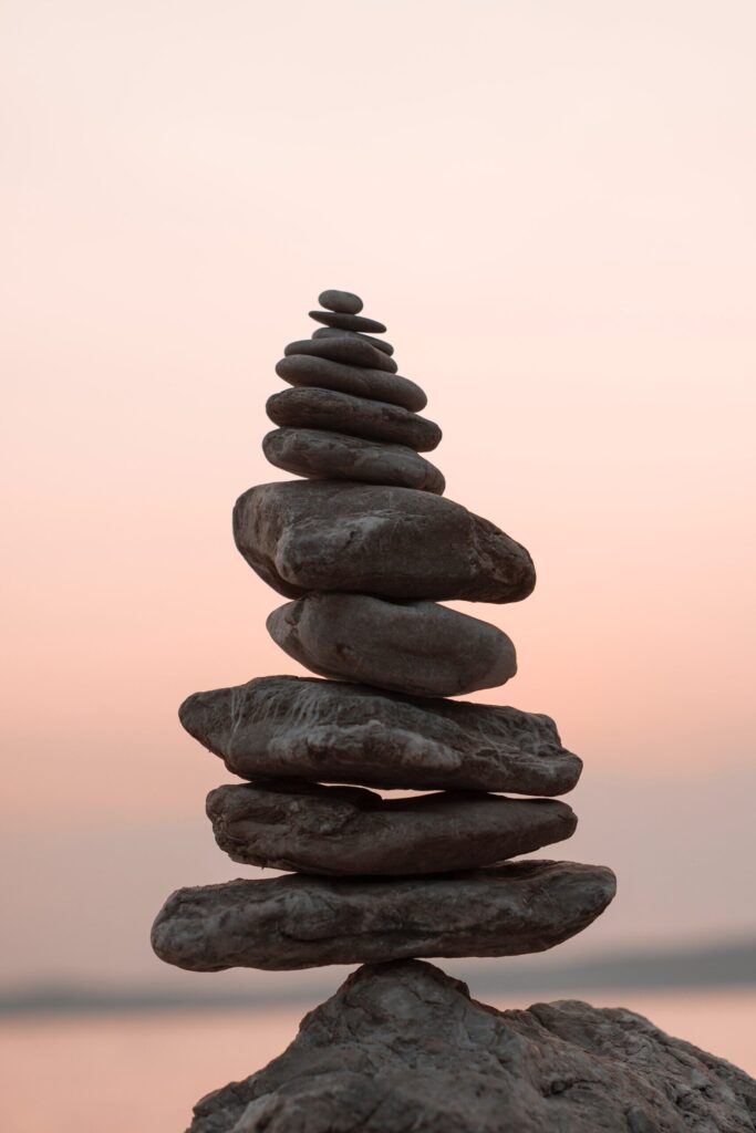 Zen rock stack